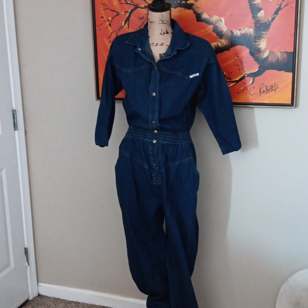 Ideas Vintage 1980s Denim Jumpsuit